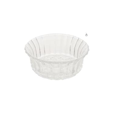 Imagem de Conjunto de 6 Bowls em Vidro Transparente, 11,5 cm de Diâmetro, 5,2 cm de Altura, para Saladas, Sobremesas e Petiscos