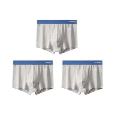 Imagem de Cuecas Boxer Esportivas Masculinas Tamanho Grande 3 Peças Sexy Modelo 