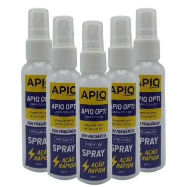 Imagem de Spray Limpa Lentes De Óculos De Grau De Sol De Lente Kit Com 5 Unidade