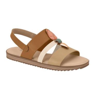 Imagem de Sandalia Rasteira Ortopedica Modare Ultra Conforto 7141144, Camel tan,