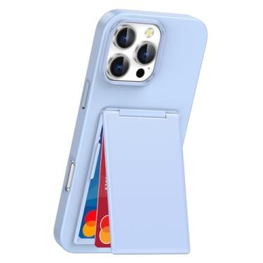 Imagem de Capa fina para iPhone 16/16 plus/16 pro/16 pro max, porta-cartões com aba, elegante, capa protetora traseira para celular, capa rígida antiarranhões