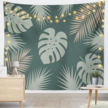 Imagem de Planta para decoração de parede de quarto, tapeçaria engraçada pendurada para sala de estar, dormitório, decoração de casa - 86 x 102 cm A57