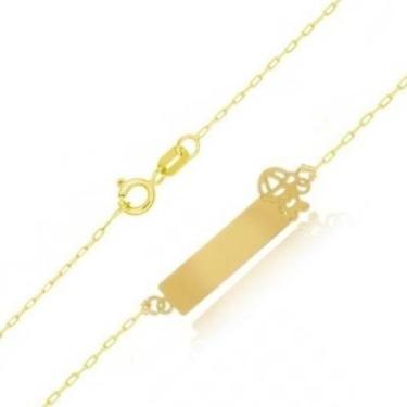 Imagem de Pulseira em ouro 750, pulseira infantil menino em ouro 18k - Danisam