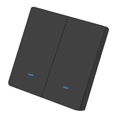 Imagem de Interruptor de Luz Wi-Fi com Botão Pressão Controle por Voz Remoto Compatível Assistant Agendamento Temporizador Contagem Regressiva Necessita Fio Neu