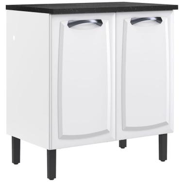 Imagem de Balcão Duplo Itatiaia New Premium Com 2 Portas E 2 Prateleir Branco