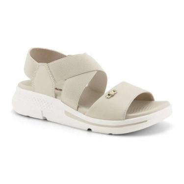 Imagem de Sandalia Comfortflex Em Sintetico Feminino - Bege