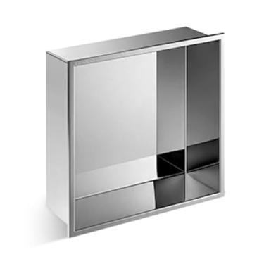 Imagem de Nicho de chuveiro, prateleiras de banheiro à prova d'água, alcova de sala úmida de aço inoxidável, cozinha doméstica, quarto, sala de estar, organizador de chuveiro, armazenamento de produtos de