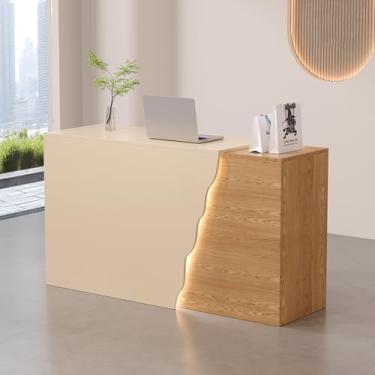 Imagem de Mesa de recepção, mesa de recepção, mesa de recepção com balcão, mesa de recepção moderna, mesa de recepção pequena, recepção, balcão de recepção, mesa de recepção em pé, balcão de salão, recepção