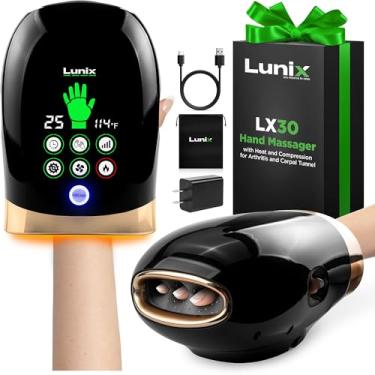Imagem de Lunix LX30 Massageador elétrico sem fio com amassar, calor, frio e compressão – Máquina de massagem shiatsu para artrite, túnel do carpo, articulações rígidas e alívio da dor – presentes para mulheres