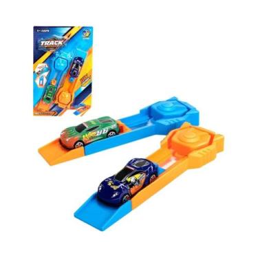 Imagem de Mini Lançador De Pista De Metal Para Meninos, Jogo De Corrida Para Des