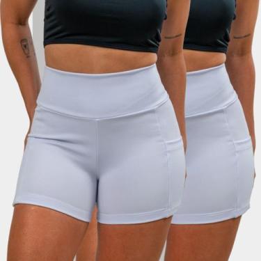Imagem de KIT2 Bermuda Feminina Legging pra Atletismo Corrida Academia com Dois 