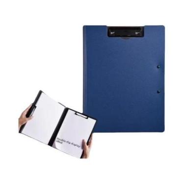 Imagem de Prancheta Organizadora A4 Com Clipe Duplo Para Documentos E Bloco De N
