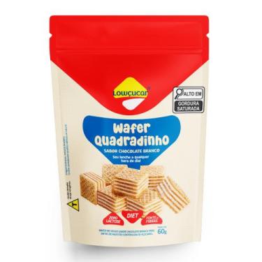 Imagem de Biscoito Wafer Sabor Chocolate Branco Lowçucar 60g