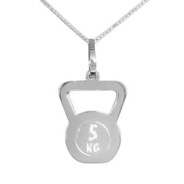 Imagem de Colar Kettlebell Coleção Esportes Prata 925 - Sam Joias