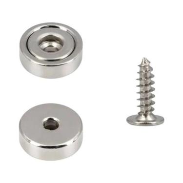 Imagem de Ímãs Circulares Com Furo Escareado A25 A32 A20 A16 Para Geladeiras, Qu