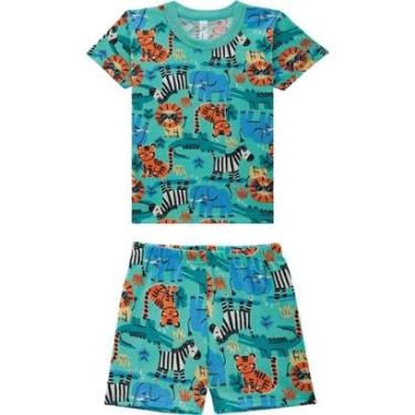 Imagem de Pijama Infantil Menino Brilha Escuro Malwee Kids Ref. 131972-Masculino