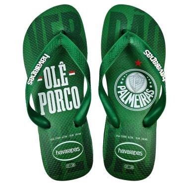 Imagem de Chinelo Havaianas Palmeiras Verde Top Times Futebol Oficial-Unissex
