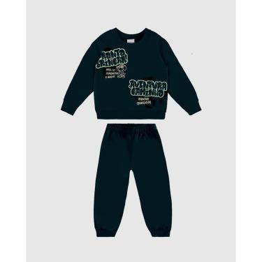 Imagem de Conjunto Moletom Flanelado Menino Malwee Kids Ref. 0126255-Masculino