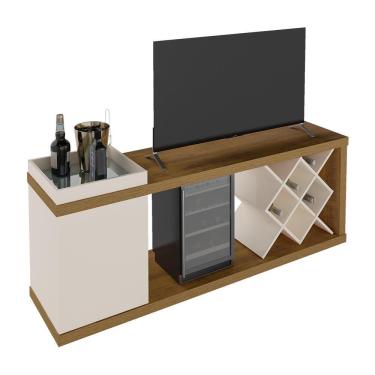 Imagem de Rack Bar Para Tvs 60 Polegadas São Paulo Pinho Off White