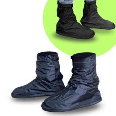 Imagem de Polaina Impermeável Nylon Antichuva Motoqueiro Motoboy Motociclista So