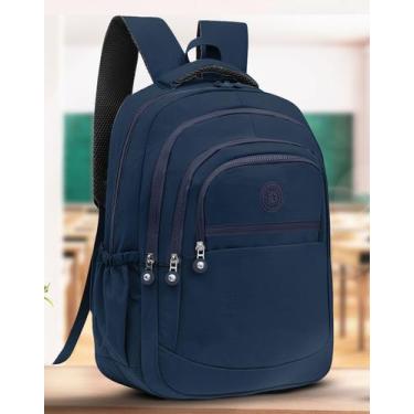 Imagem de Mochila Feminina Bolsa Escolar Faculdade Grande Com Espaço Para Notebo