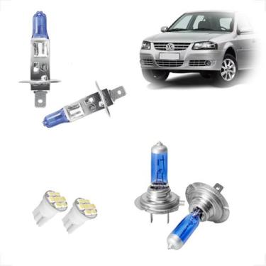 Imagem de Kit de Lâmpadas Halógena Super Branca H7 H1 Farol Duplo Alto e Baixo G