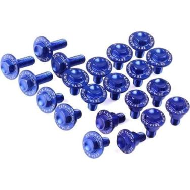 Imagem de Parafusos Zeta Kit Plástico YZF 250 19/23 + YZF 450 18/22, Azul
