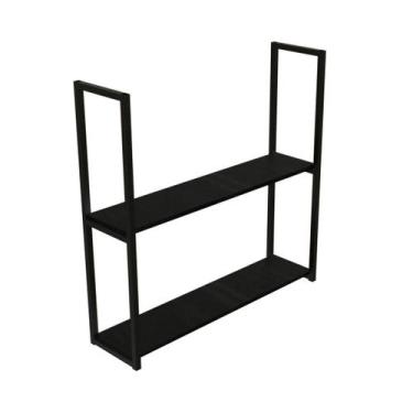 Imagem de Prateleira Suspensa Industrial Teto Parede Organizador 2 Prateleiras 9