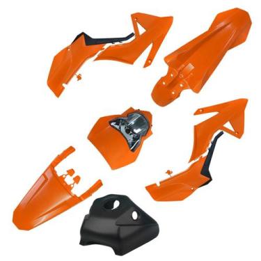 Imagem de Kit Carenagem C/ Farol Amx Adventure Xr 250 Tornado, Laranja
