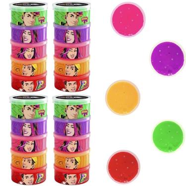 Imagem de Kit 4 Slime Infantil Torre dos Rosa Youtubers 5 Cores Textura Macia e Aroma Agradável Gelelé