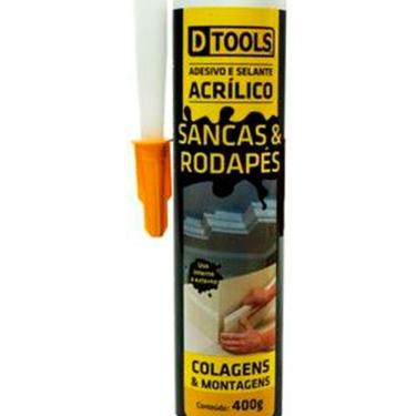 Imagem de Cola para Sancas e Rodapés 400g Dtools Fixação Segura Secagem Rápida Alta Resistência à Umidade
