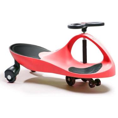 Imagem de Carrinho Infantil Ginga Car com Volante Giratório Rodas 360 graus  e Luzes Vermelho Toy Mix