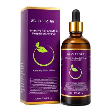 Imagem de Óleo de Crescimento Capilar SARQI 100ml Sérum Natural de Biotina