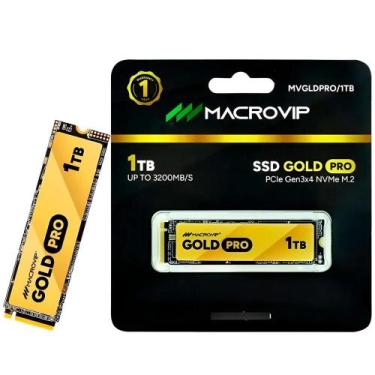 Imagem de Hd SSD M.2 Nvme 1TB Macrovip Gold Pro, PCie Gen3x4 - Mvg6dpro 1TB
