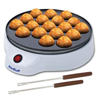 Imagem de StarBlue Takoyaki Maker – Máquina elétrica para bolas de polvo japonês com palhetas gratuitas – Fácil de operar, CA 120V 50/60Hz 650W