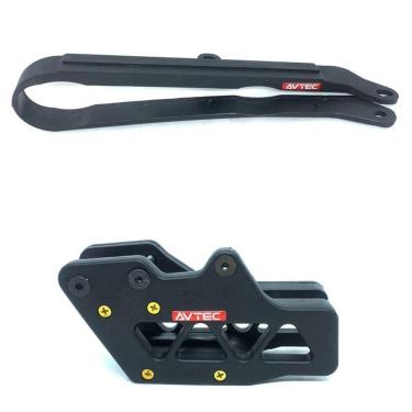 Imagem de Kit Guia De Corrente Dianteiro e Traseiro Kxf 250 Kxf 450 2016 a 2019