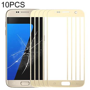 Imagem de HONGYAN Peças de substituição de telefone celular 10 PCS Front Screen Exterter Lente para Samsung Galaxy S7 / G930 Acessórios telefônicos