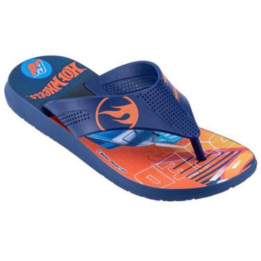 Imagem de Chinelo Grendene Menino Hot Wheels Azul 22675 - G Kids  Grendene