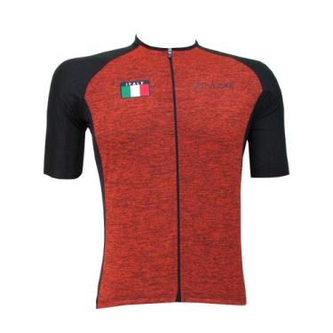 Imagem de Camisa Ciclismo Italia Modelagem Elite - Terracota (Ziper Total) - Ati