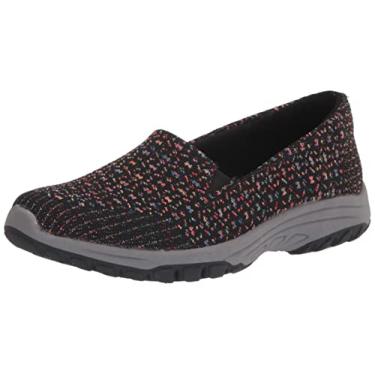 Imagem de Skechers Sapatilha esportiva Cleo com ajuste de arco feminino, Preto Multi, 34