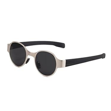 Imagem de Estilo óculos de sol redondos masculinos femininos vintage óculos de sol polarizados retro óculos gafas de sol uv400 tons, 12 com estojo, tamanho único