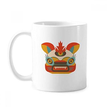 Imagem de Caneca estilo chinês monstro cerâmica cerâmica xícara de café porcelana louça