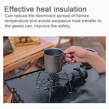 Imagem de Almofada de isolamento de forno Esteira de extremidade de forno Placa de ferro oca Panelas ao ar livre Camping Gases Pode Aquecer Placa de Isolamento para Queimadores SOTO 310