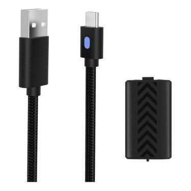 Imagem de Bateria Recarregável Xbox Series Com Cabo Usb 3 Metros Led