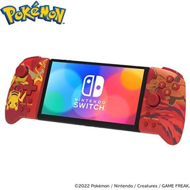 Imagem de HORI Nintendo Switch Split Pad Pro (Pikachu & Charizard) - Ergonomic Controller for Handheld Mode - Officially Licensed by Nintendo & Pokémon