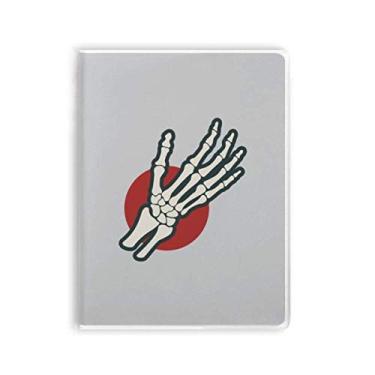 Imagem de Caderno de anotações com ilustração humana para articulações ósseas, diário de capa macia