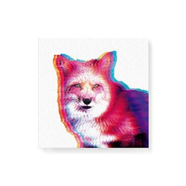 Imagem de Arte Maníacos Quadro Decorativo em Tela Canvas Raposa 3D - 30x30cm