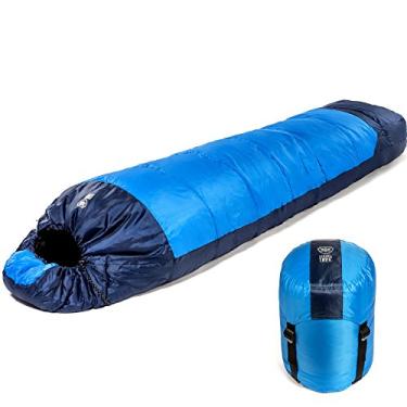 Imagem de Saco de dormir Viking Trek 350x leve para adultos – Quente e respirável, equipamento compacto de acampamento para caminhadas e mochila – Essenciais de acampamento – Inclui saco de coisas 100% à prova d'água