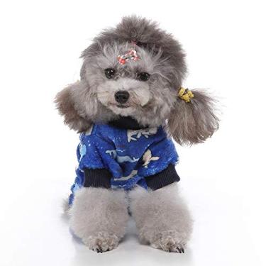 Imagem de UponPak Suéter de cachorro para animais de estimação quente pijama macio suéter de gato roupas para filhotes pequeno suéter de inverno para cães