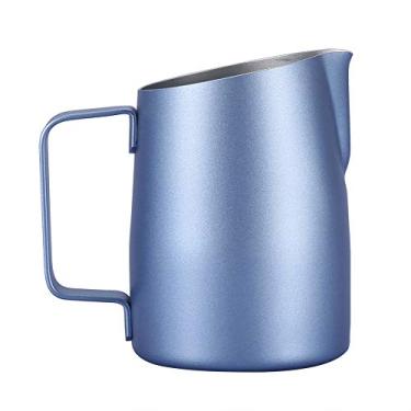 Imagem de Copo, copo de leite decorativo durável de cozinha para cafeteria para casa(Jazz azul)